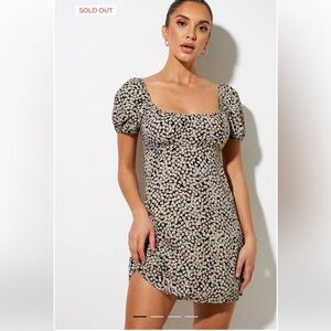 Sasi Mini Dress In Spring Fling Floral Black